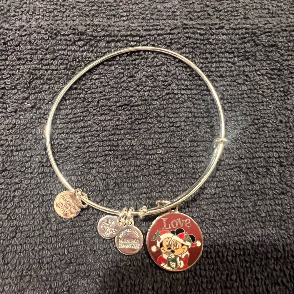 Xmas Disney Mickey and Minnie Alex and Ani braclet